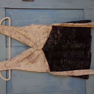 100% Silk Sleeveless Blouse with Tie